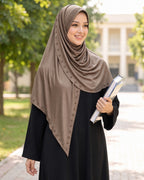 MEHAR Tarana wraparound hijab in Formal Grey - Colour: Formal Grey