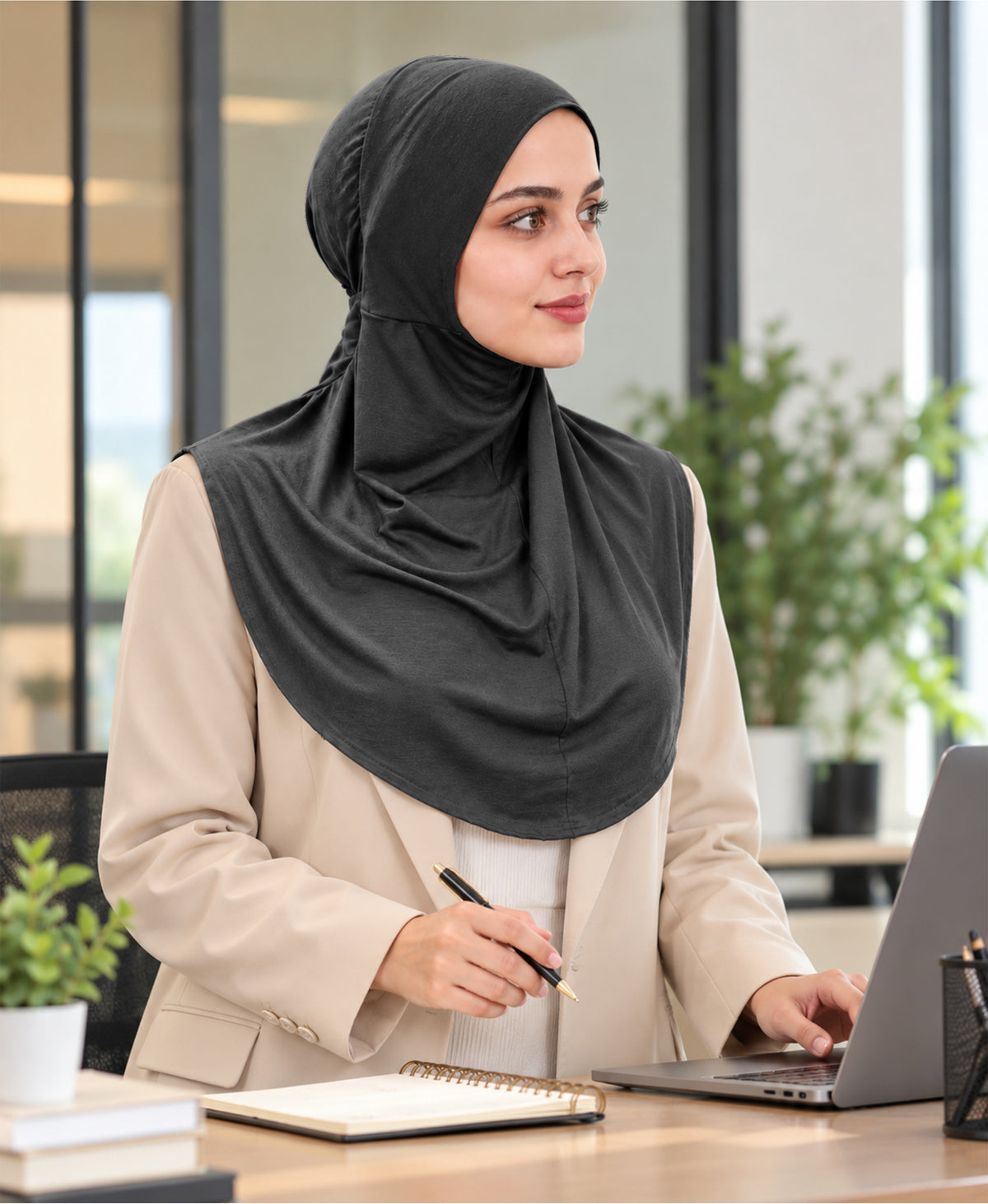 [PILOT] MEHAR HIJAB Najla Ninja Cap for Women - Bamboo Modal Lycra, 6 Neutral Shades