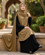 MEHAR HIJAB Ulema Long Hijab for Women - Polycotton, Breathable