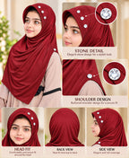 MEHAR Riya Hijab for Girls - Breathable