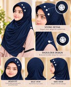 MEHAR Riya Hijab for Girls - Breathable