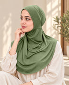 [PILOT] MEHAR HIJAB Najla Ninja Cap for Women - Bamboo Modal Lycra, 6 Neutral Shades