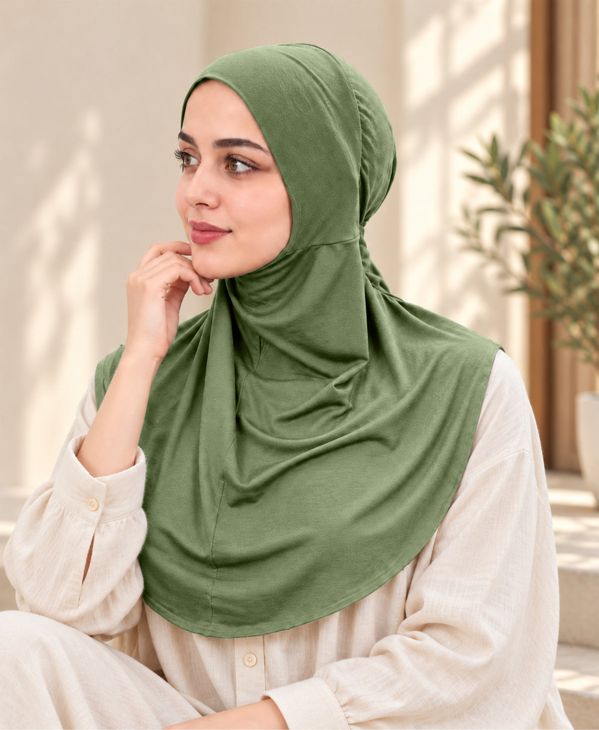 [PILOT] MEHAR HIJAB Najla Ninja Cap for Women - Bamboo Modal Lycra, 6 Neutral Shades