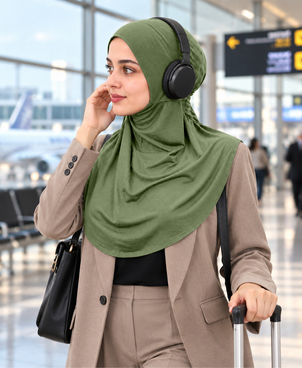 [PILOT] MEHAR HIJAB Najla Ninja Cap for Women - Bamboo Modal Lycra, 6 Neutral Shades