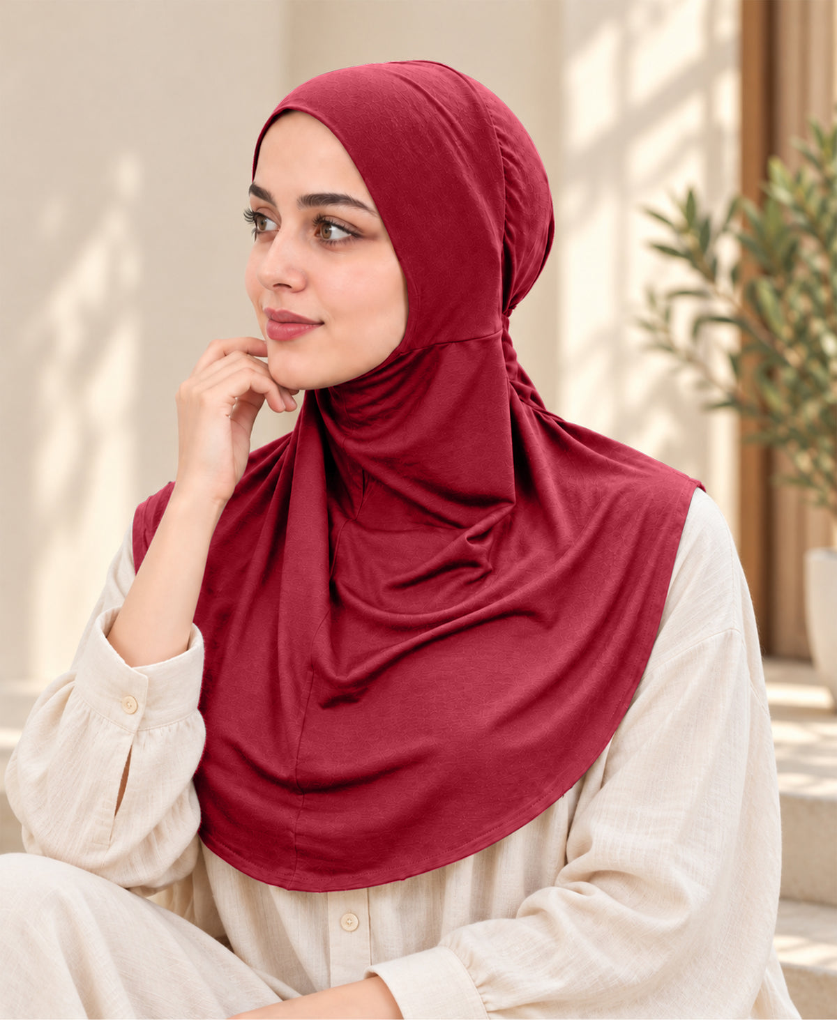 [PILOT] MEHAR HIJAB Najla Ninja Cap for Women - Bamboo Modal Lycra, 6 Neutral Shades