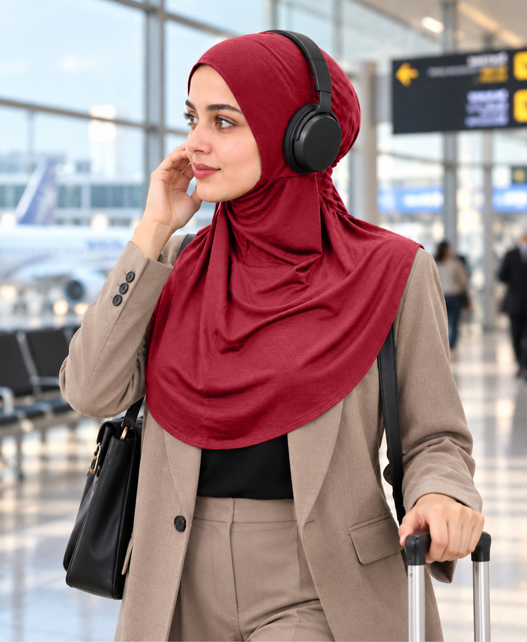 [PILOT] MEHAR HIJAB Najla Ninja Cap for Women - Bamboo Modal Lycra, 6 Neutral Shades