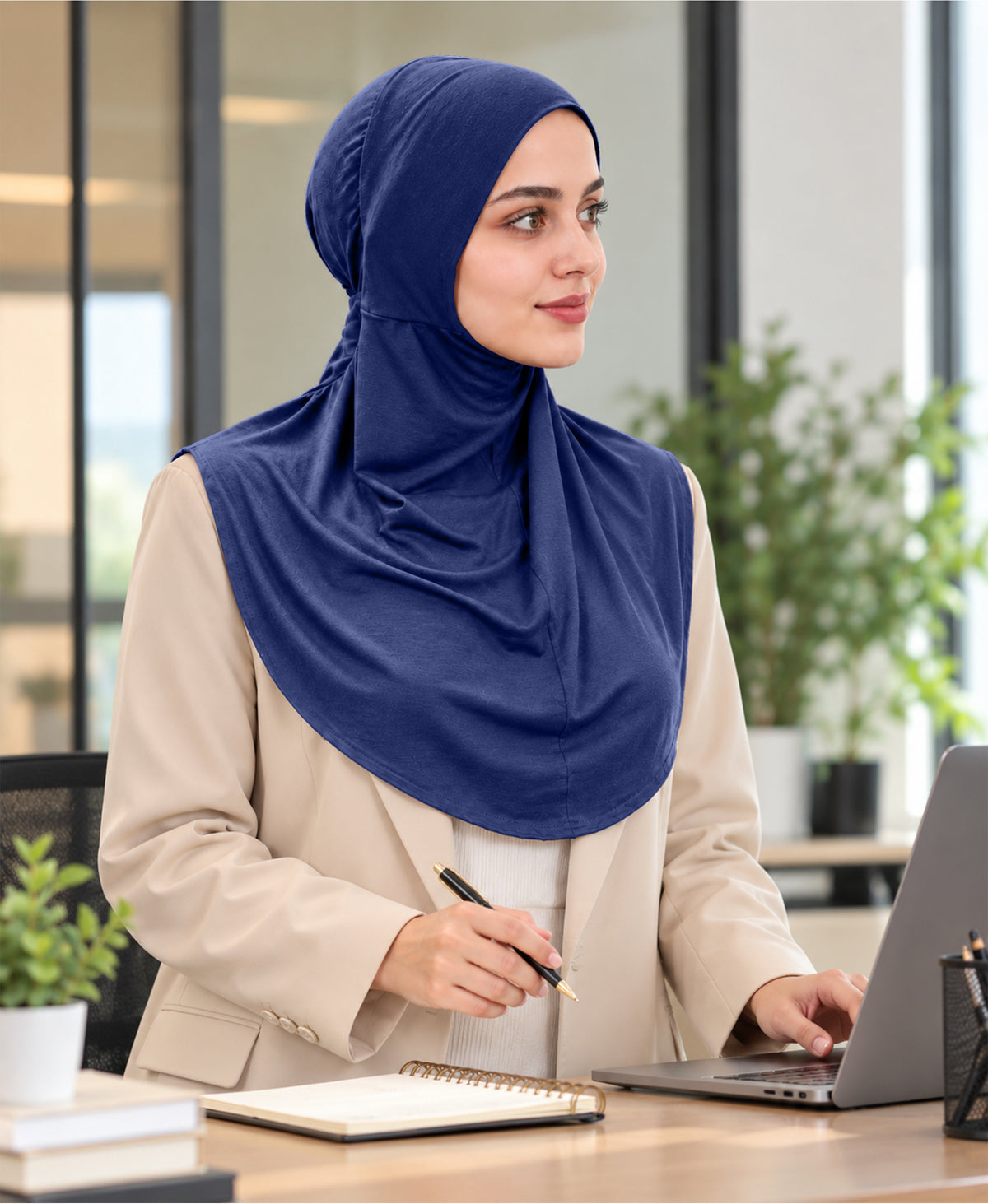 [PILOT] MEHAR HIJAB Najla Ninja Cap for Women - Bamboo Modal Lycra, 6 Neutral Shades