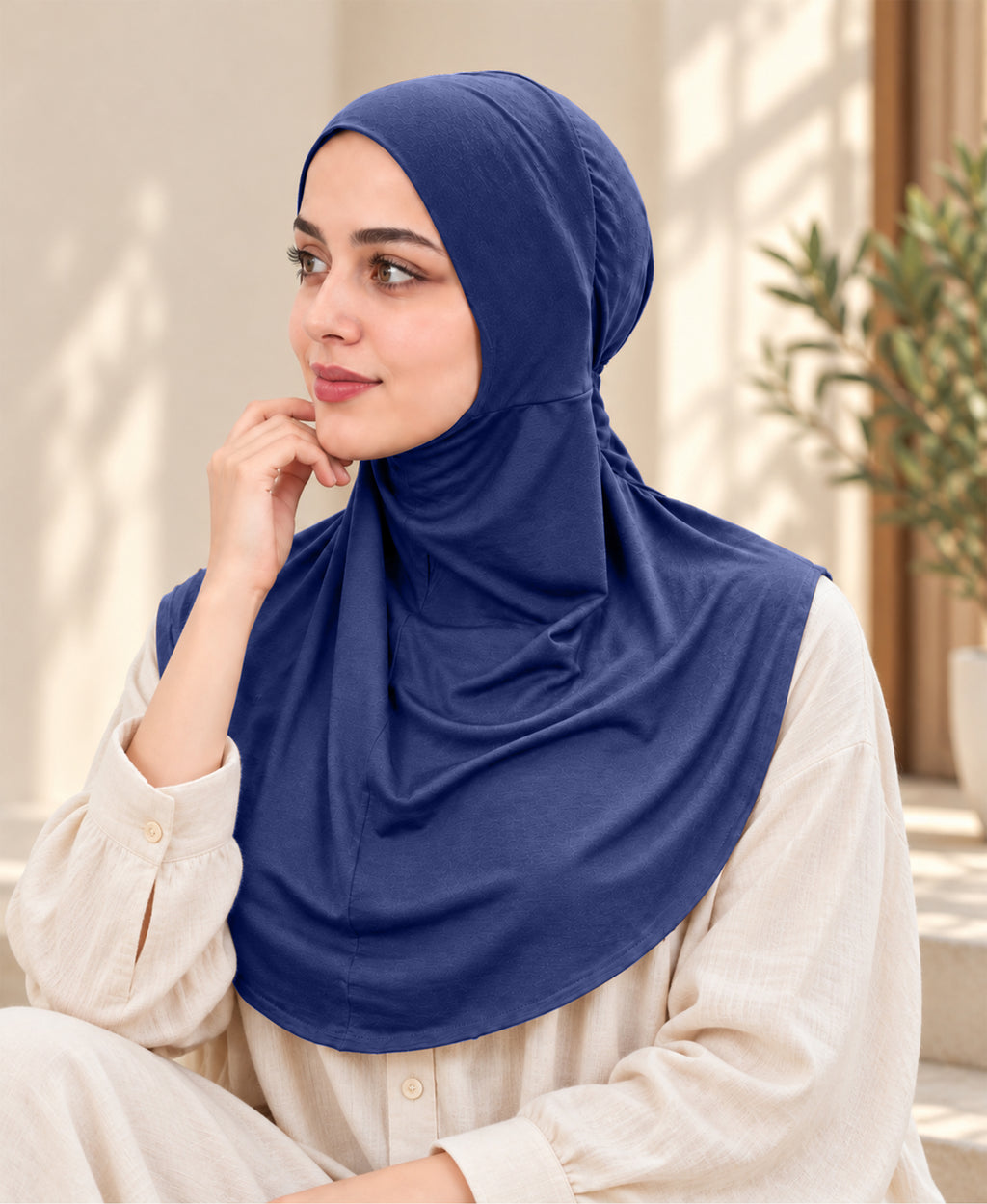 [PILOT] MEHAR HIJAB Najla Ninja Cap for Women - Bamboo Modal Lycra, 6 Neutral Shades