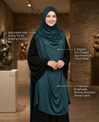 MEHAR HIJAB Ulema Long Hijab for Women - Polycotton, Breathable