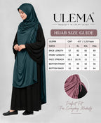 MEHAR HIJAB Ulema Long Hijab for Women - Polycotton, Breathable