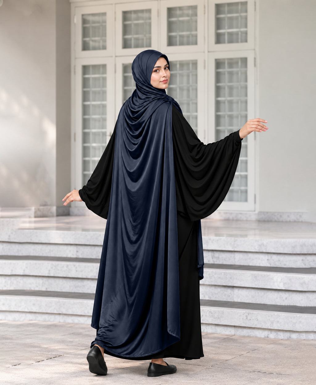 MEHAR HIJAB Ulema Long Hijab for Women - Polycotton, Breathable