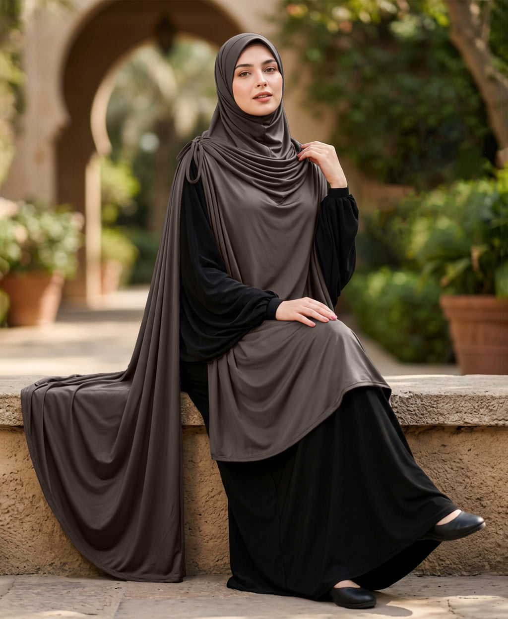 MEHAR HIJAB Ulema Long Hijab for Women - Polycotton, Breathable