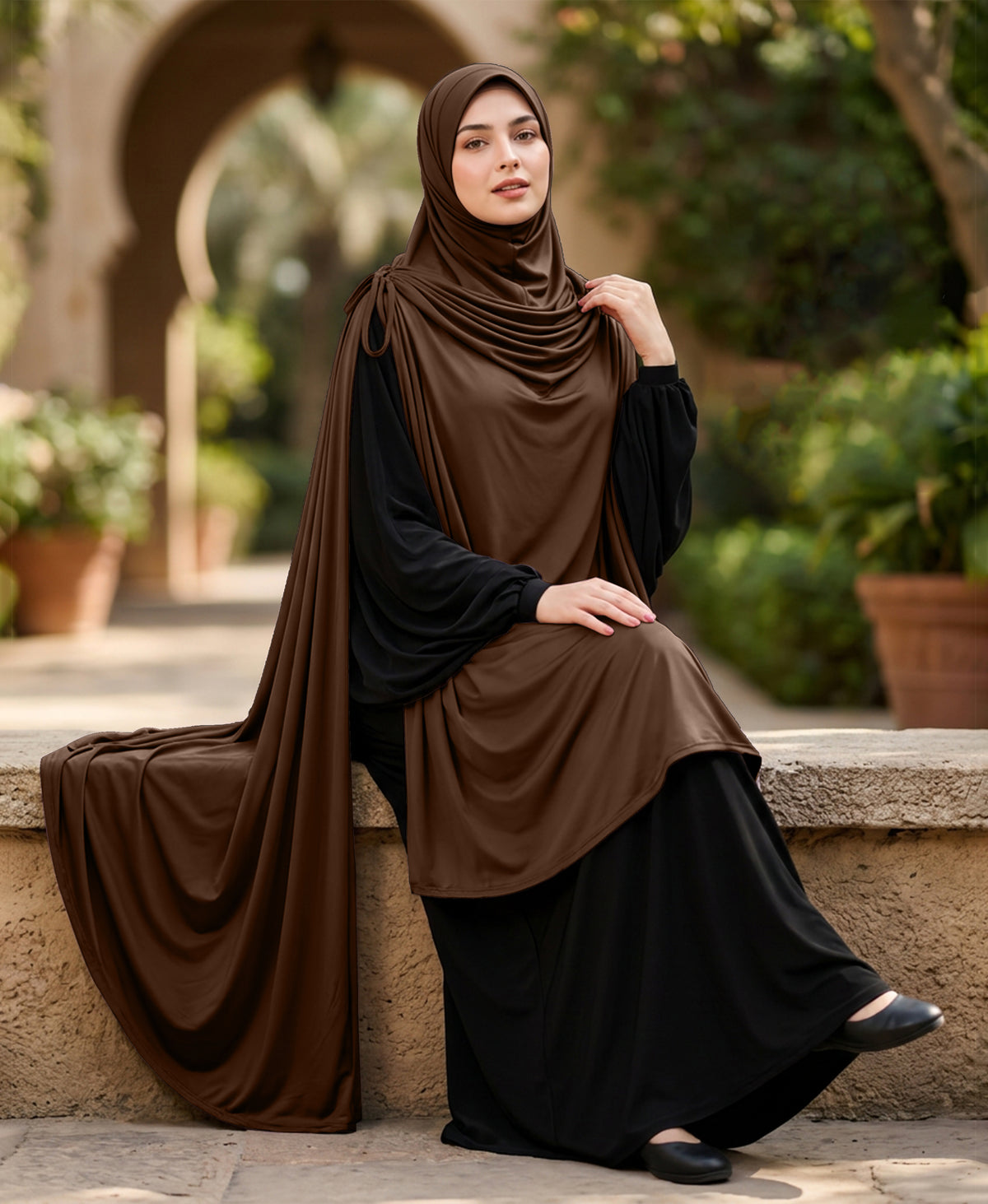 MEHAR HIJAB Ulema Long Hijab for Women - Polycotton, Breathable
