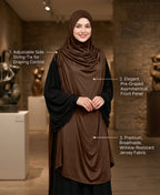 MEHAR HIJAB Ulema Long Hijab for Women - Polycotton, Breathable