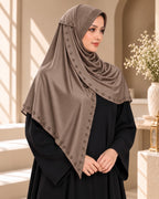 MEHAR Tarana wraparound hijab in Formal Grey - Colour: Formal Grey