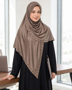 MEHAR Tarana wraparound hijab in Formal Grey - Colour: Formal Grey