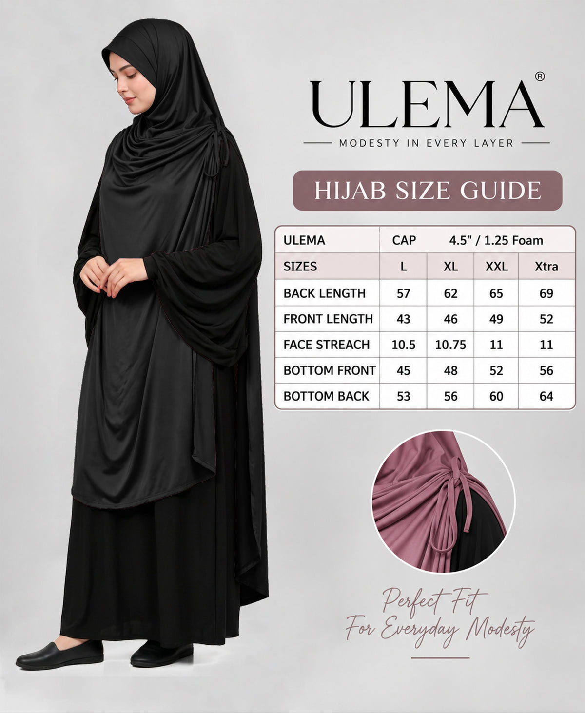 MEHAR HIJAB Ulema Long Hijab for Women - Polyster, Breathable