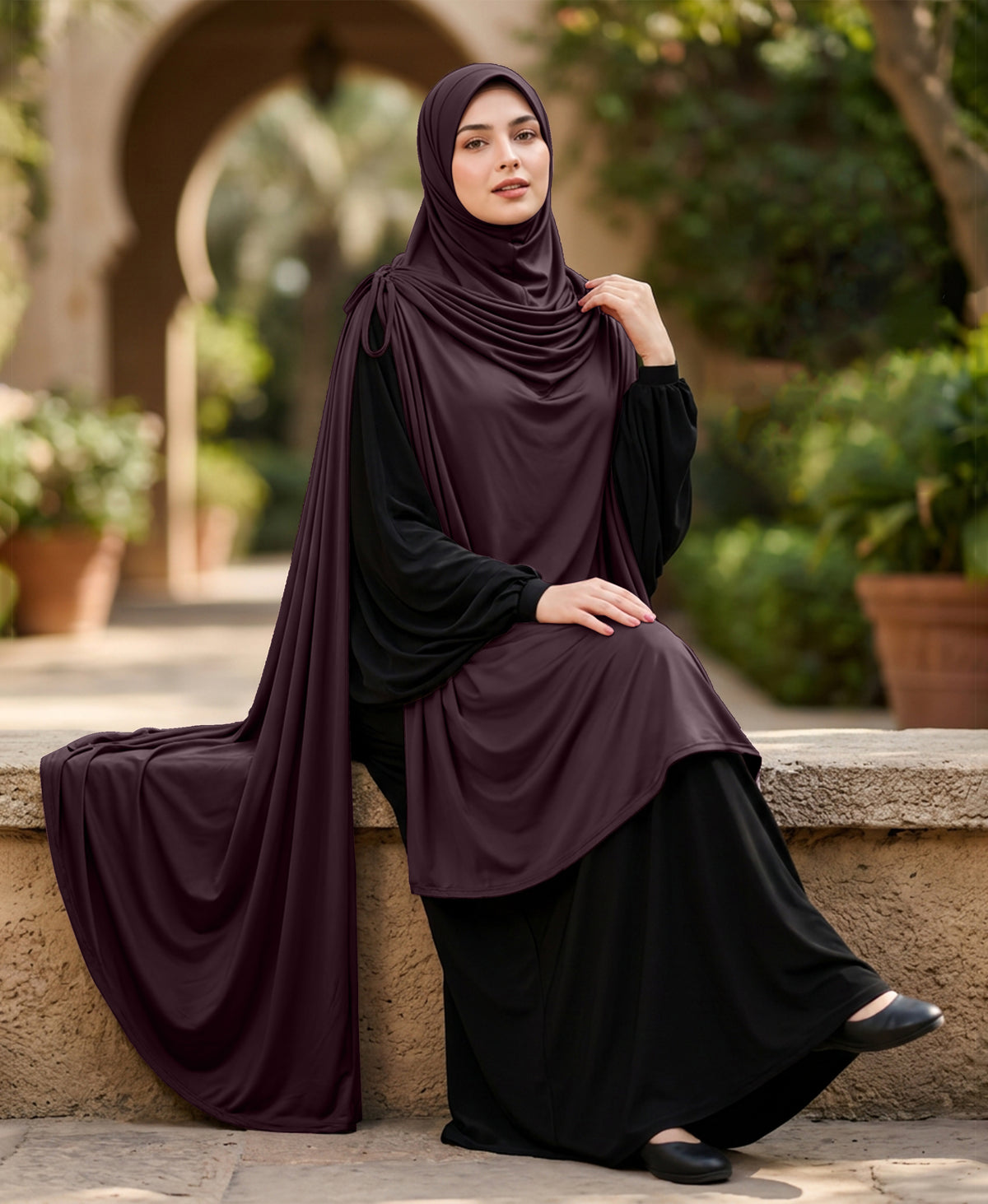 MEHAR HIJAB Ulema Long Hijab for Women - Polyster, Breathable