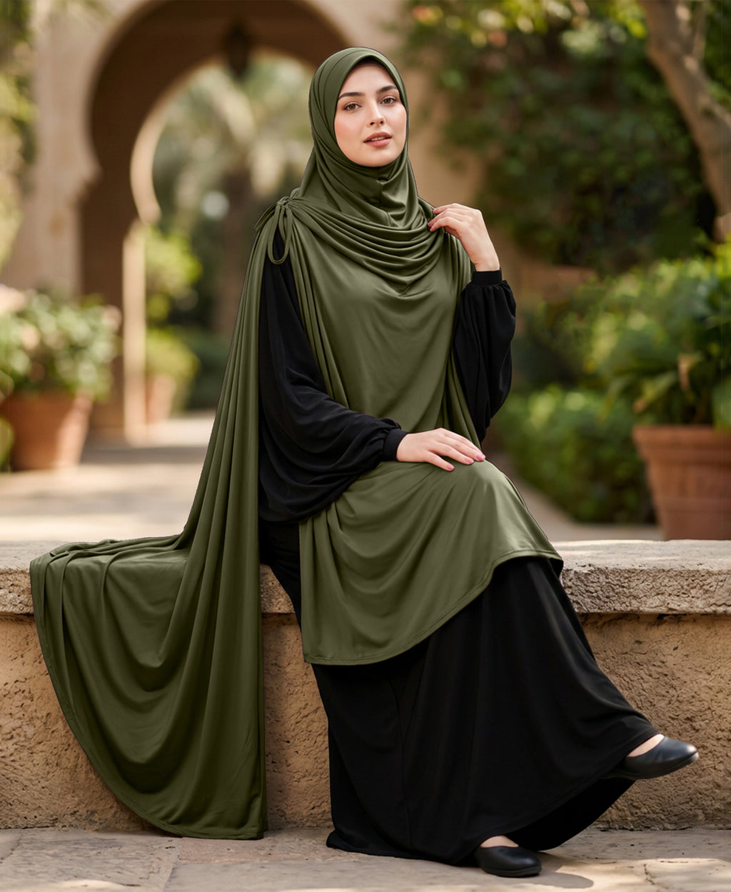 MEHAR HIJAB Ulema Long Hijab for Women - Polyster, Breathable