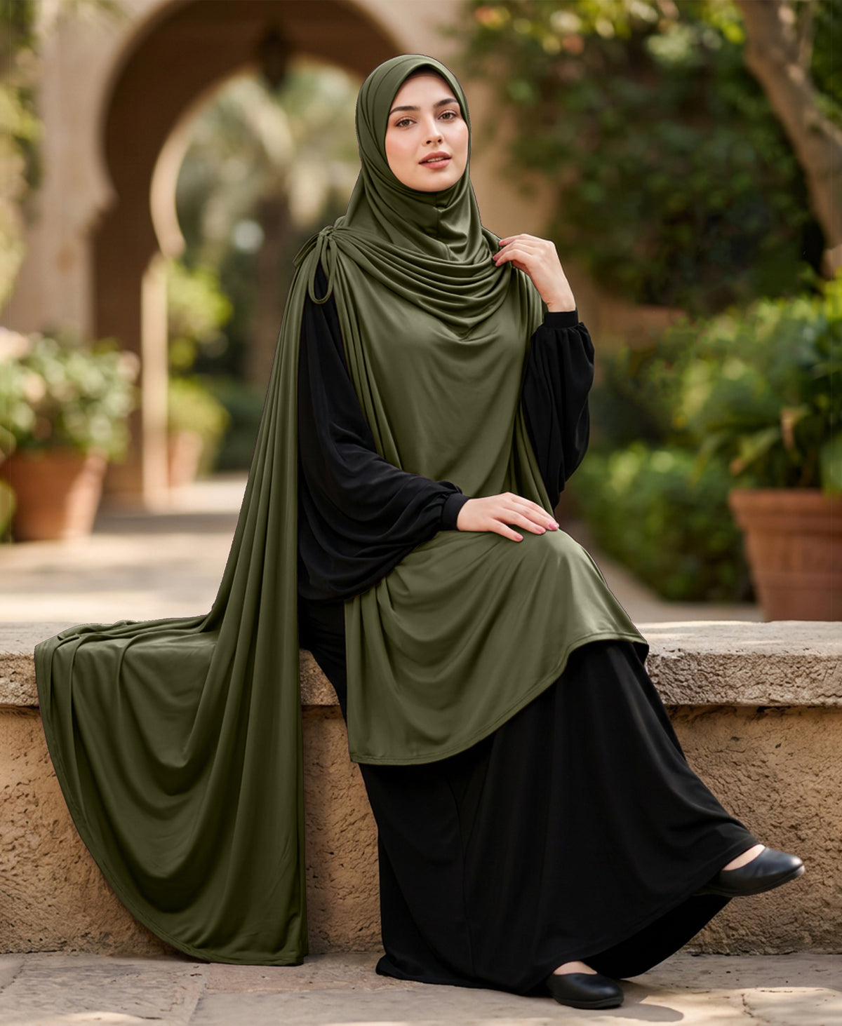 MEHAR HIJAB Ulema Long Hijab for Women - Polyster, Breathable
