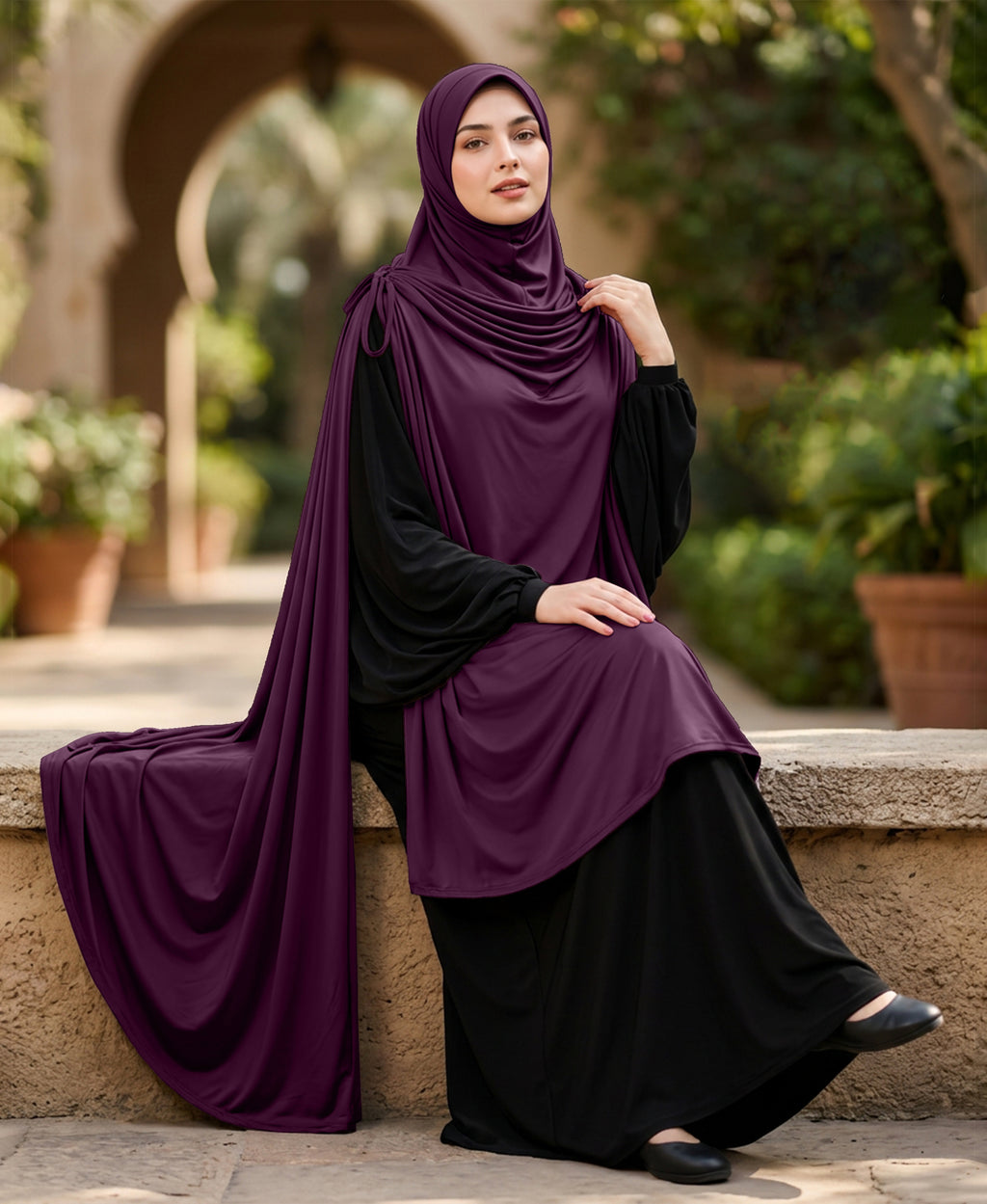 MEHAR HIJAB Ulema Long Hijab for Women - Polyster, Breathable