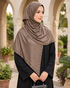 MEHAR Tarana wraparound hijab in Formal Grey - Colour: Formal Grey