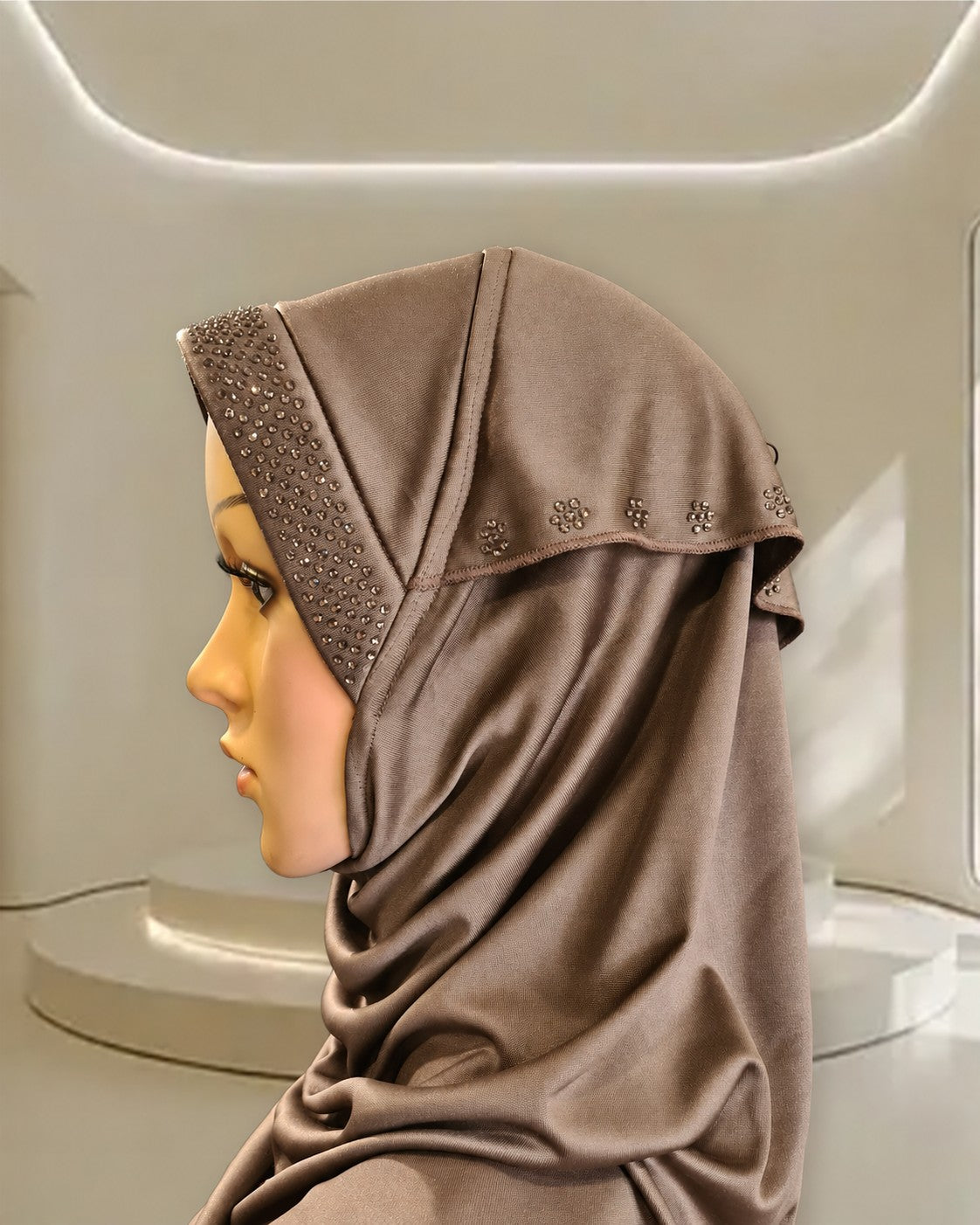 MEHAR Tarana wraparound hijab in Formal Grey - Colour: Formal Grey