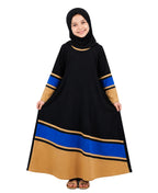 Mehar Little Shaheen Kids Abaya | Premium Lycra Crepe Islamic Dress for Girls
