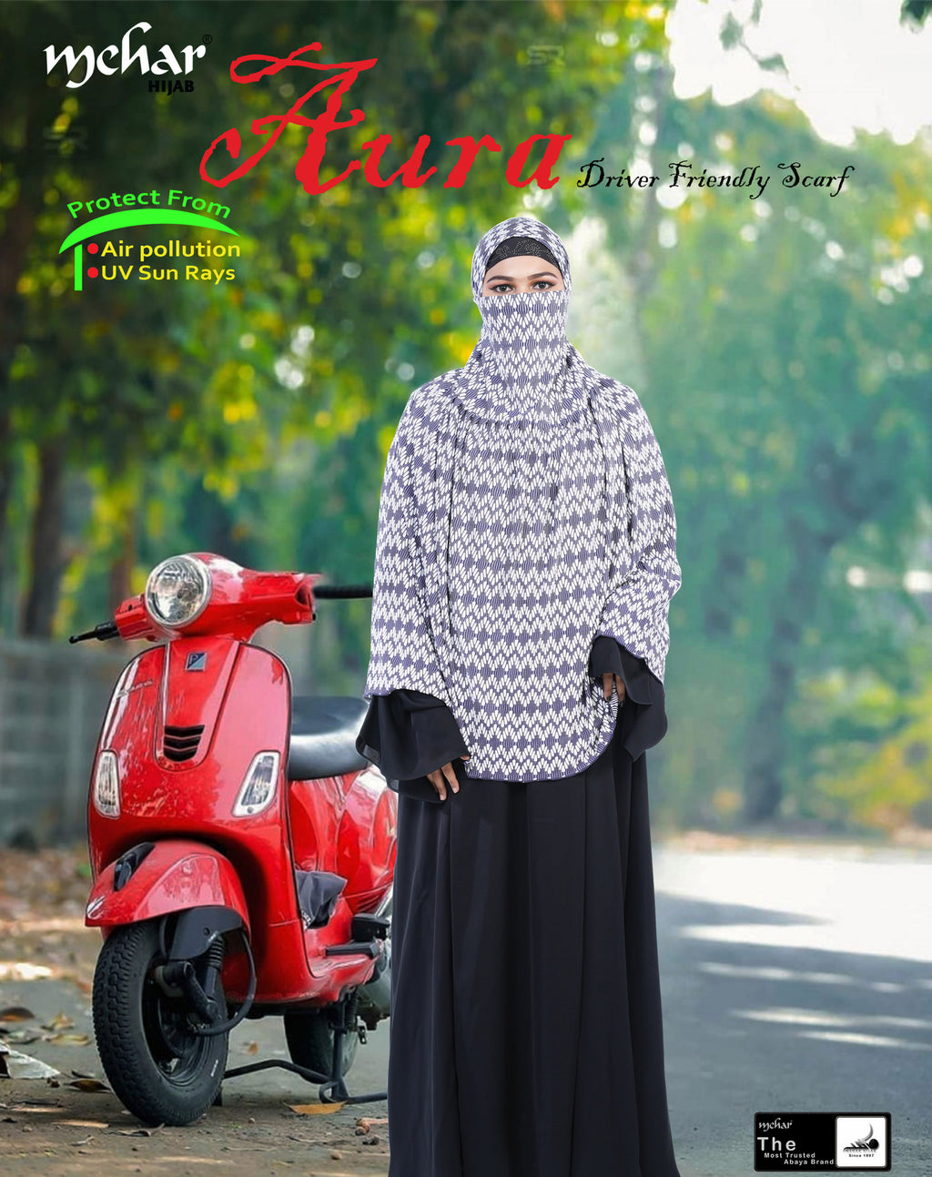 Mehar Lady Driver friendly Universal size for lady driver Mask for sunlight UV