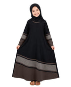 Mehar Little Shaheen Kids Abaya | Premium Lycra Crepe Islamic Dress for Girls