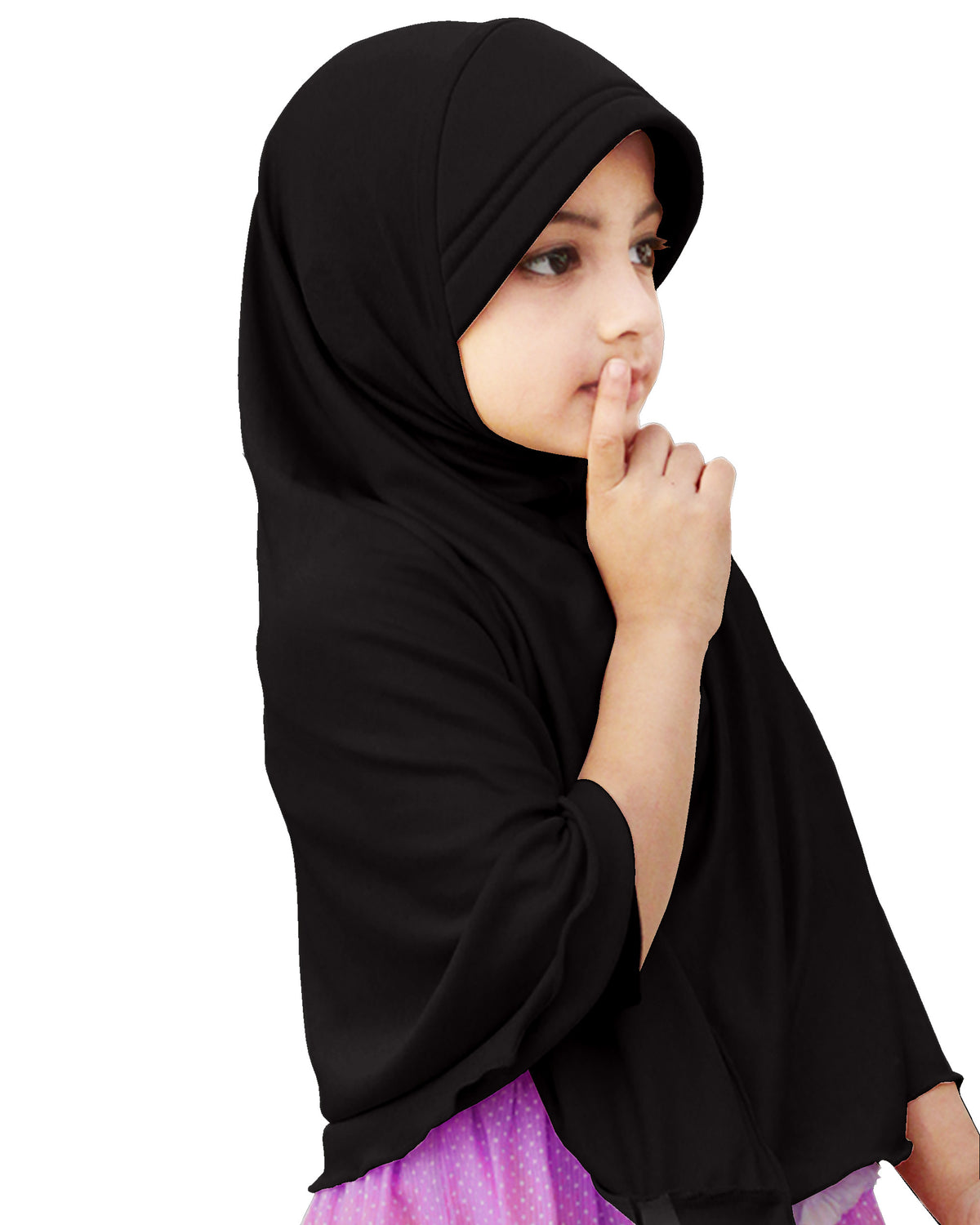 Mehar Hijab's Girl's Plain Long Hijab feel good Little Ma-ale Hijab