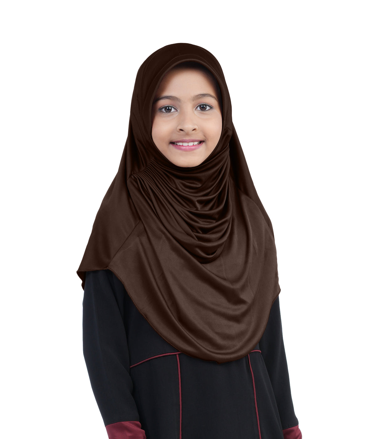 Mehar Diya Hijab for Girls – Premium Black Ready-to-Wear Islamic Hijab |