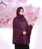 Women's Stylish Soft Rich Polyester Fabric Hanana Sleeve Hijab F Size