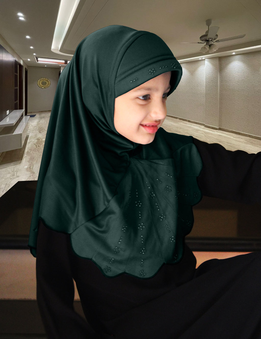 MEHAR HIJAB'S Kids Embellished Girl's Scarf Little Meharin Hijab