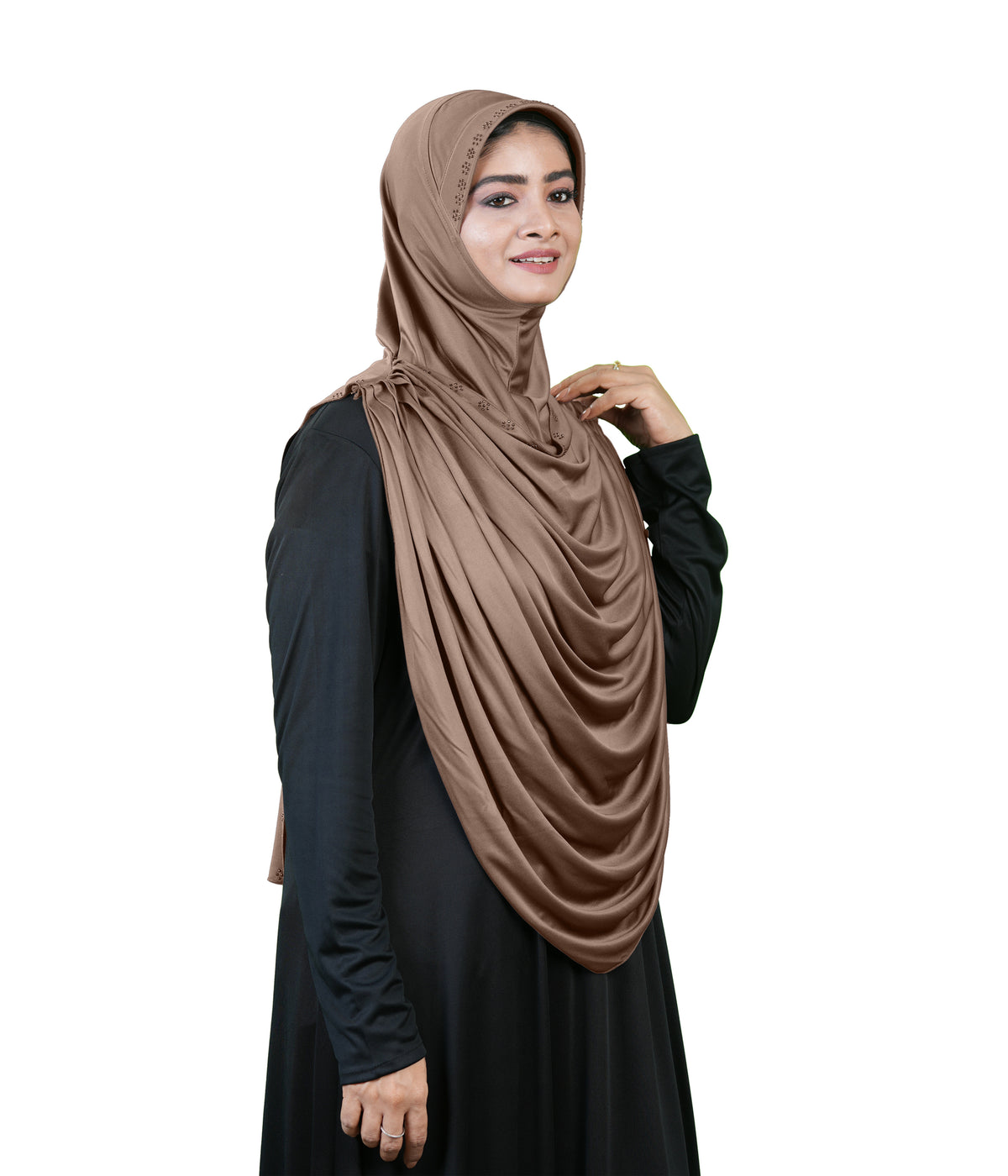 Modest Fashion by Mehar Laila Two-Piece Frilled Hijab Set