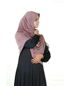 Famya Hijab Elegant Modest Hijab with Lace-Up Shoulder & Stone Embellishment