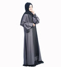Mehar Hijab Women's Modestly Stylish Look Zaira Dual Color Black-Dark Whe
