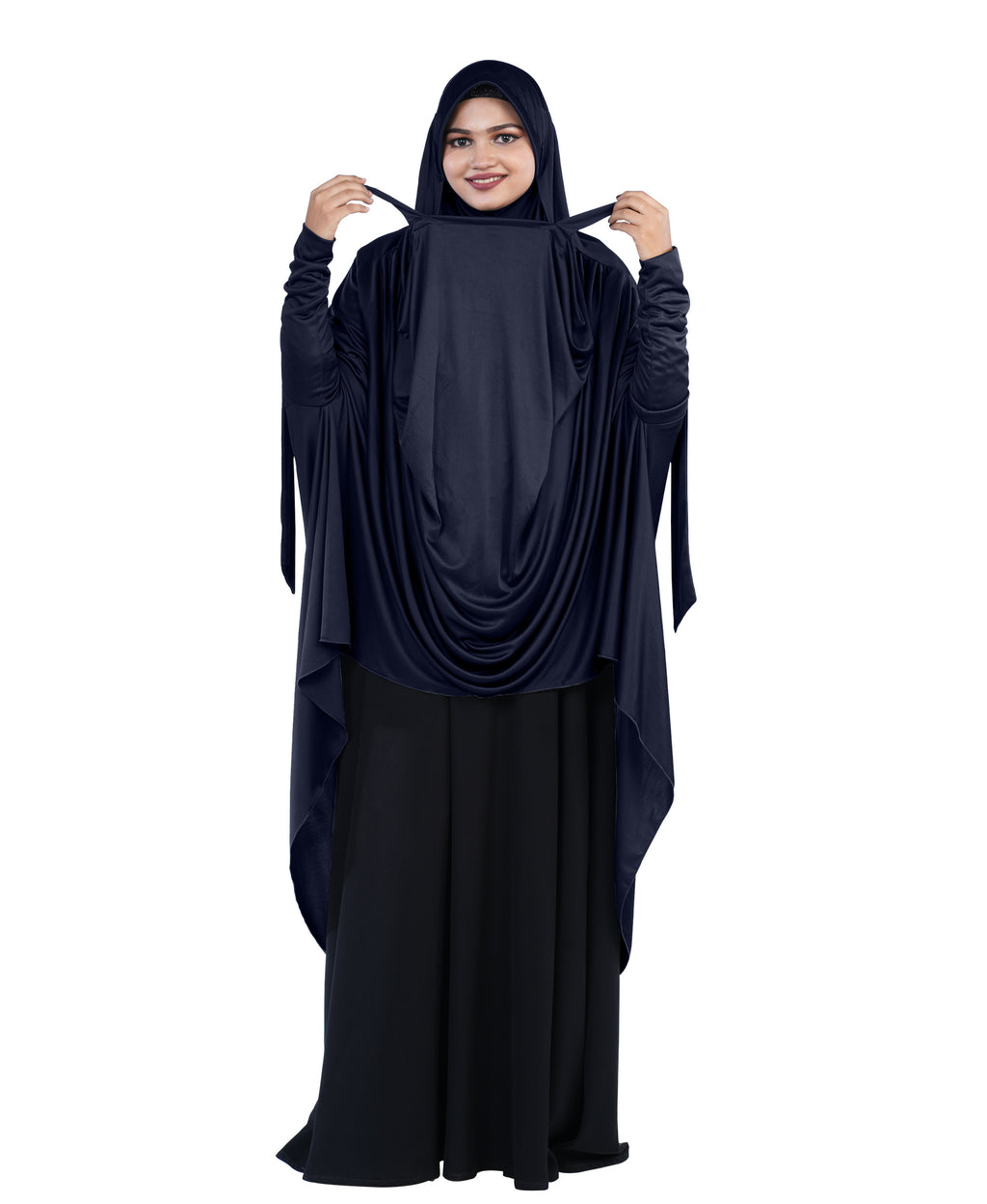 Mehar Hijabs Safia Face Mask Long Hijab for Women – Full Coverage Khimar
