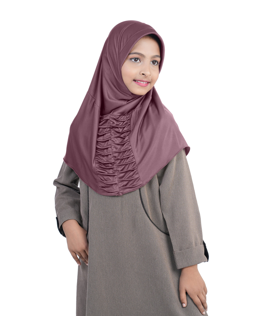 Mehar Nisa Hijab for Girls Hijabs Modest Wear with Front Pleated Detaili