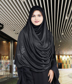 Mehar Hijab's Glamour in Modesty Fazluna Sigle side Frill Hijab XL