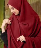 Modest Women's Stylish Rich Premium Texture fabric Crepe Long Hijab HEERA HAMDA
