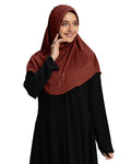 Modest Fashion Women's Soft feel good Fabric Manal Hijab Maroon