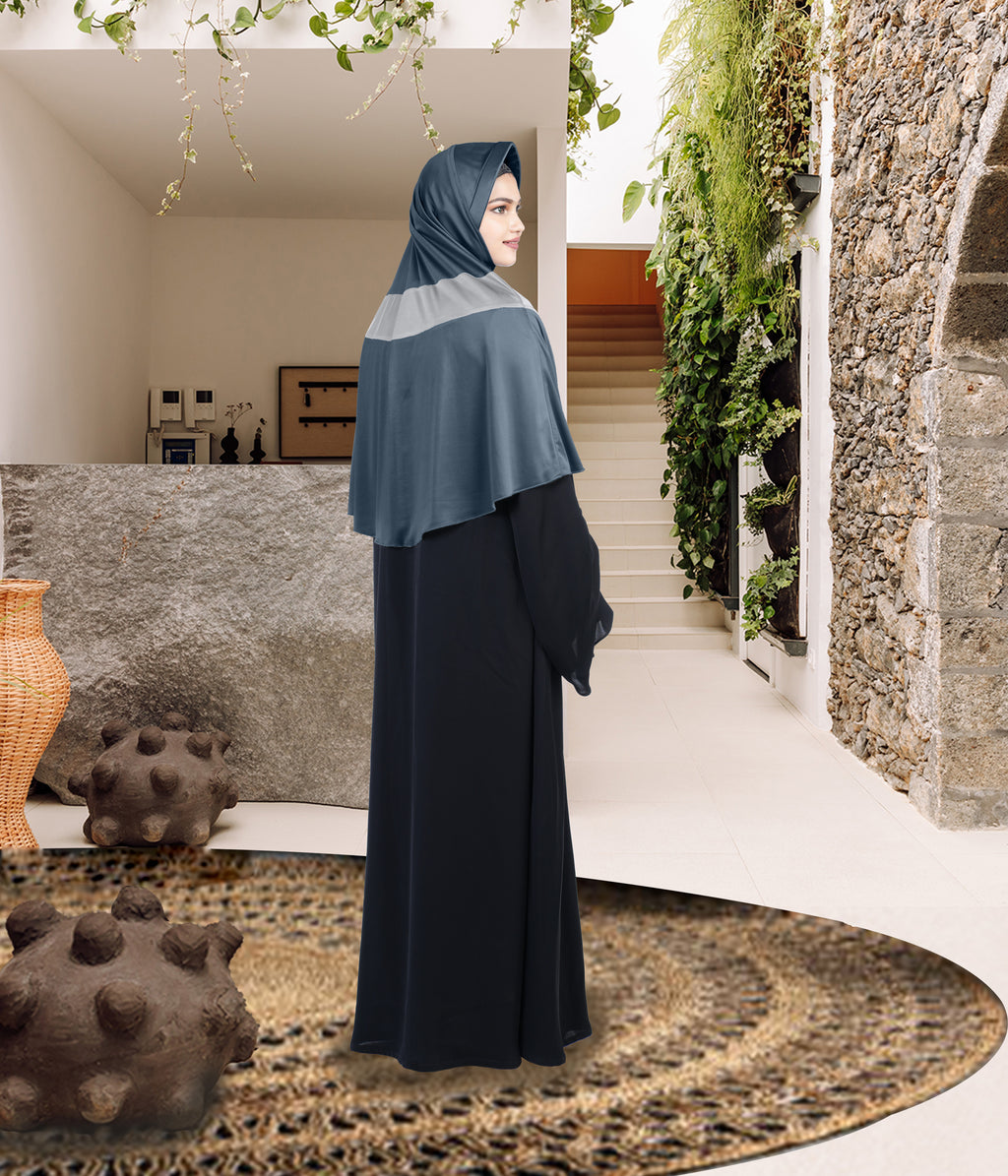 Mehar Shakira Elegant Dual-Tone Knot Hijab
