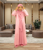 Mehar Hijab's Girls's 3 - Ps Abaya Set Elegant Look Fara Little Abaya