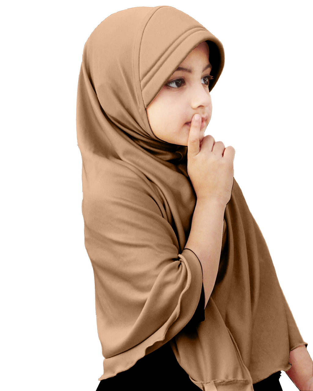 Mehar Hijab's Girl's Plain Long Hijab feel good Little Ma-ale Hijab