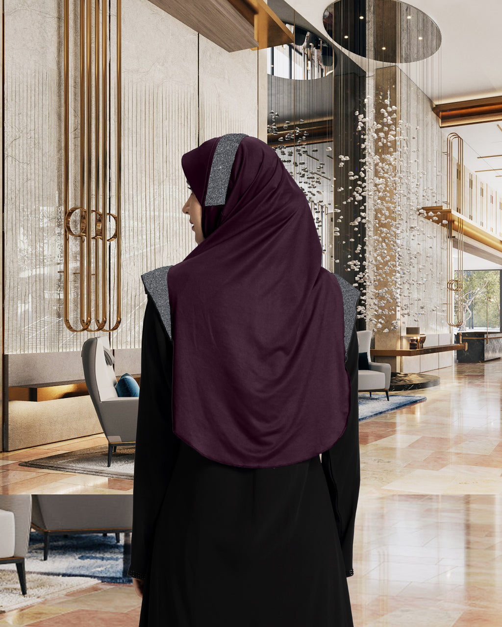 Mehar Hijab's Modest Women's Designed Stylish Cut Naaz Hijab