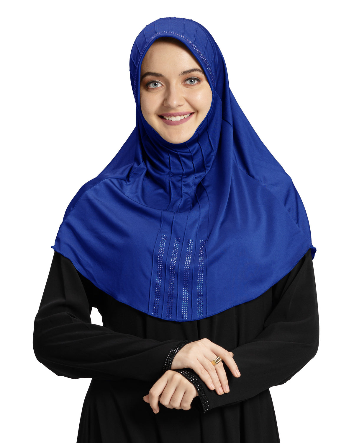 Modest Fashion Women's Soft feel good Fabric Manal Hijab Royal Blue