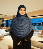 Modest Women's Designed Fleeted Stylish Feel Good Fabric FAEEZAH Hijab Grey
