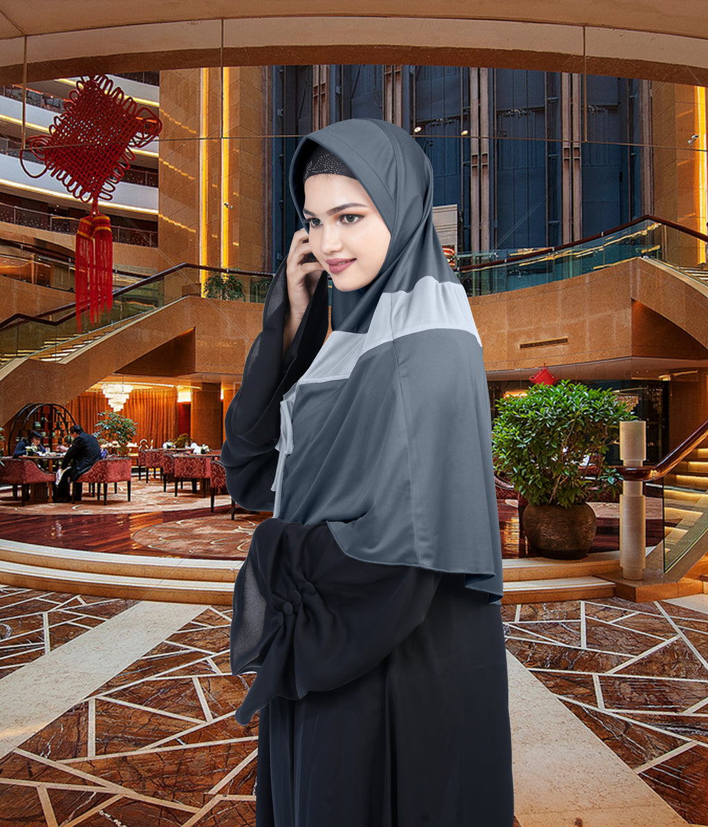 Mehar Shakira Elegant Dual-Tone Knot Hijab