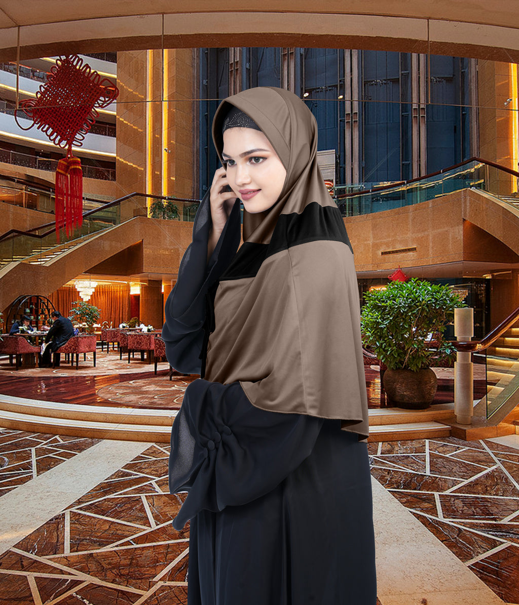 Mehar Shakira Elegant Dual-Tone Knot Hijab